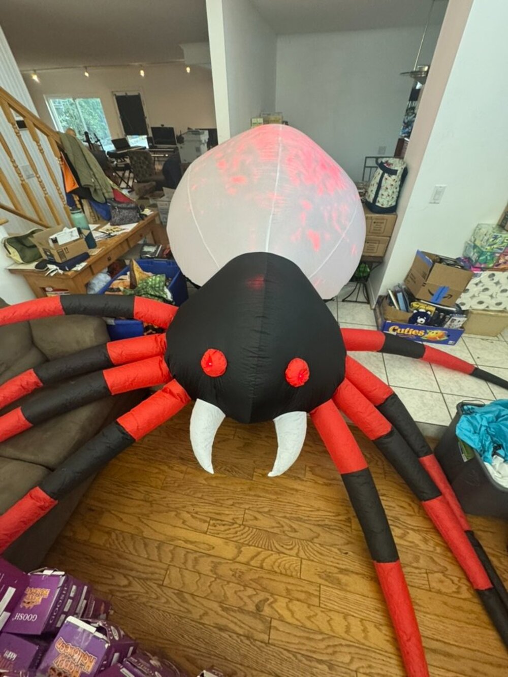 12ft GOOSH Halloween Inflatable Giant Red Spider
